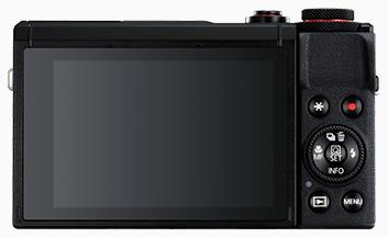 Canon PowerShot G7 X Mark III rear view with LCD screen