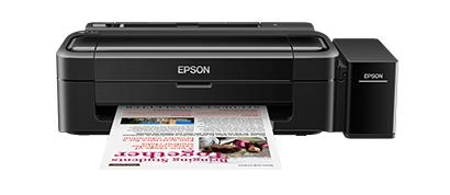 Front view of the Epson EcoTank L130 InkTank Printer showing its compact design and control panel.