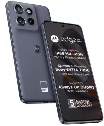 Motorola Edge 50 Neo in PANTONE Grisaille color