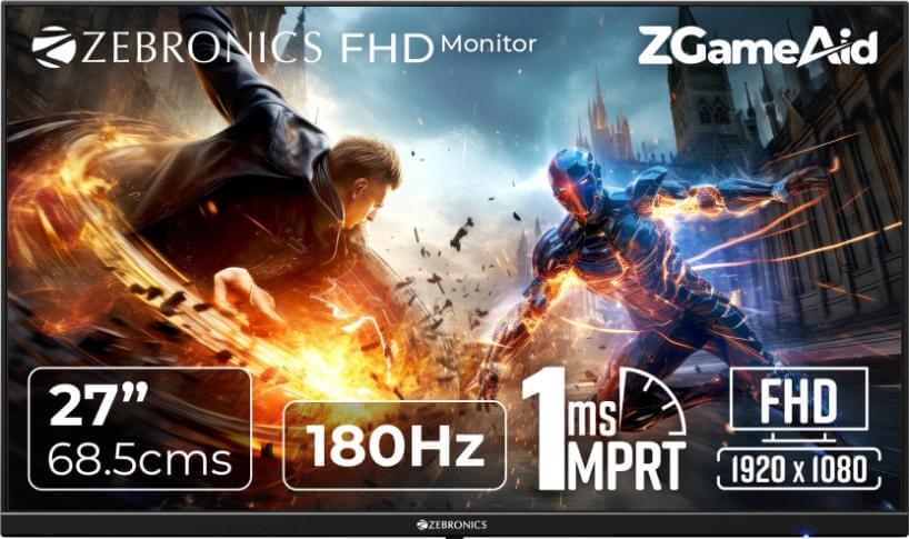 Zebronics 27 Inch 180Hz ZEB-N27A Gaming Monitor with IPS Panel